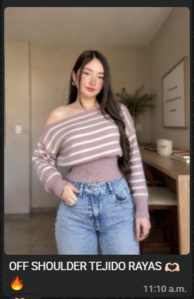Off Shoulder Tejido Rayas