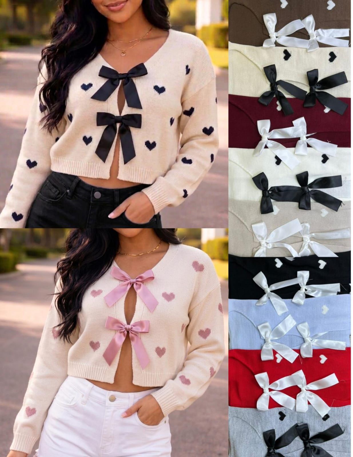 Cardigan lazos